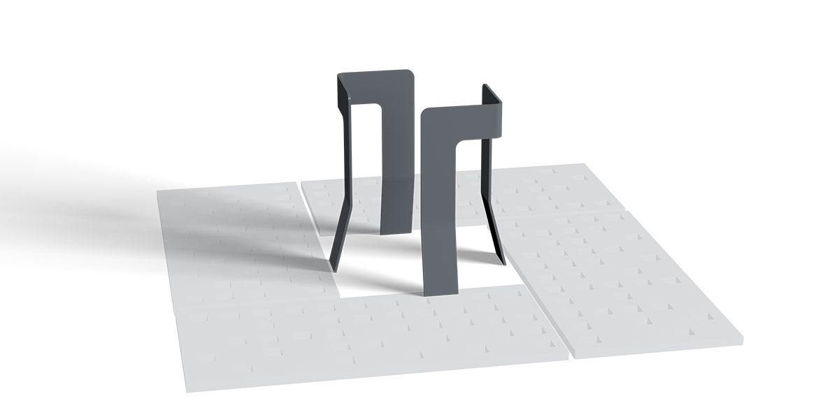 Kvadratna zastitna ograda za stabla - H50